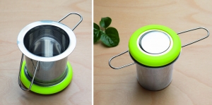Edelstahlfilter mit klappbaren Henkeln