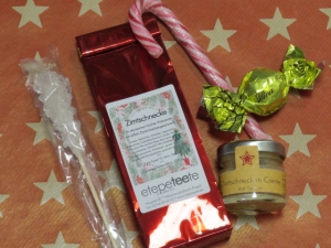 Geschenkt�te Zimtschnecke